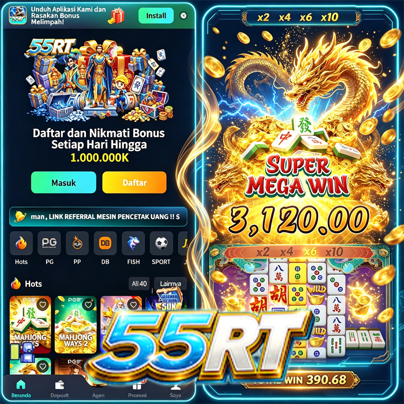 55RT - Game Slot Online dengan Beragam Tema dan Fitur Bonus