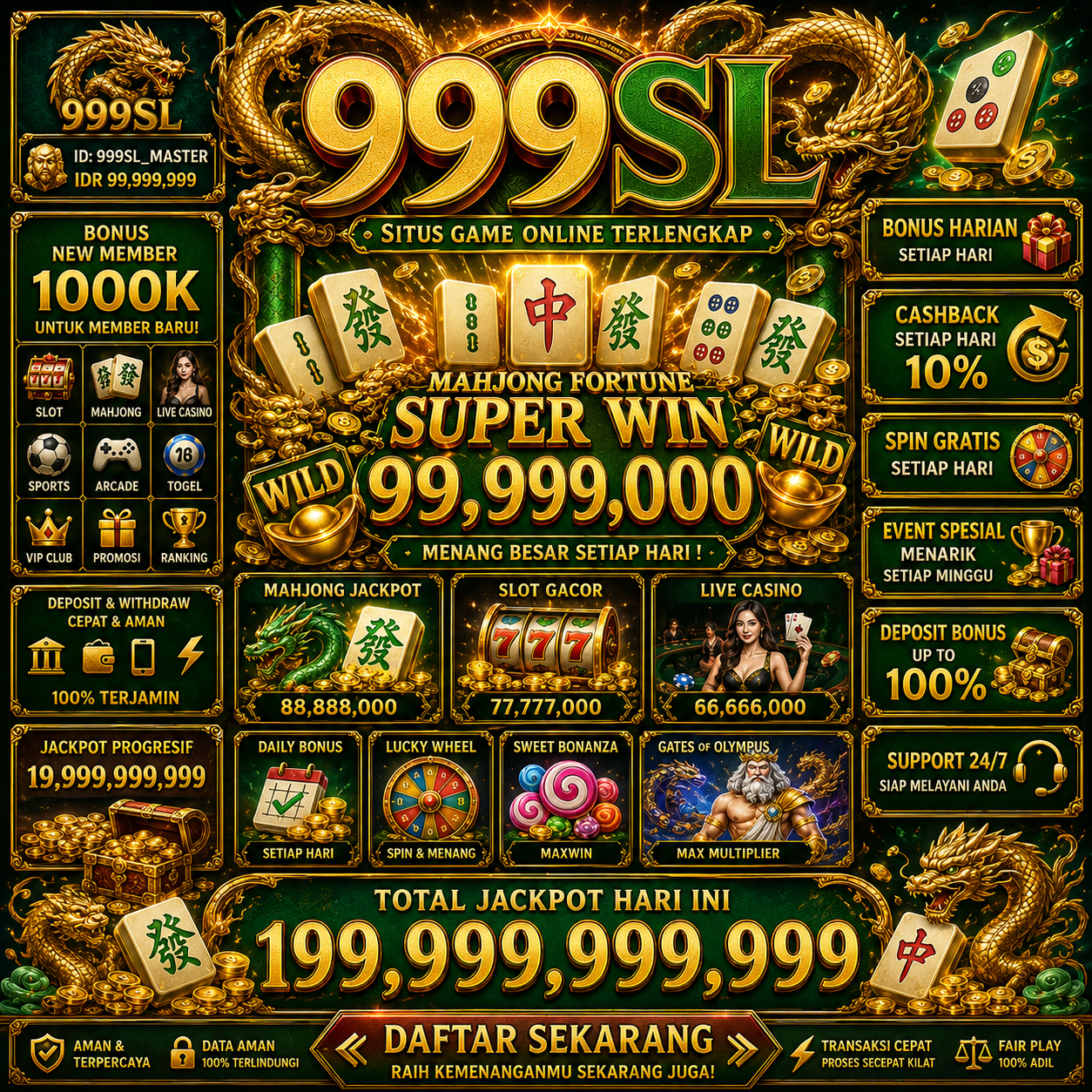 999SL - Permainan Slot Online